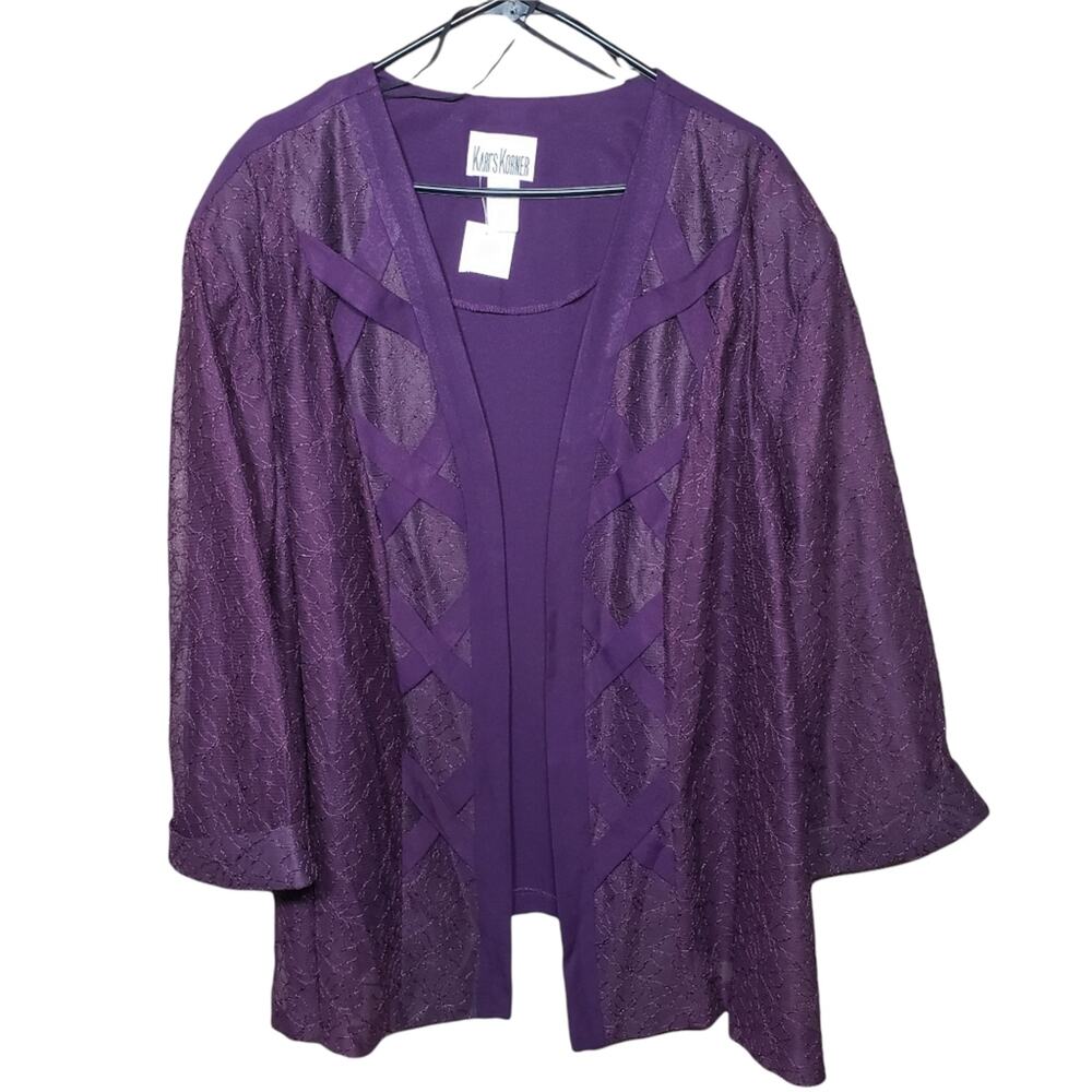 Lace Jacket Open Front